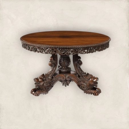 Antique Painted Dining Table 3160 Mulyoharjo Furniture Supplier