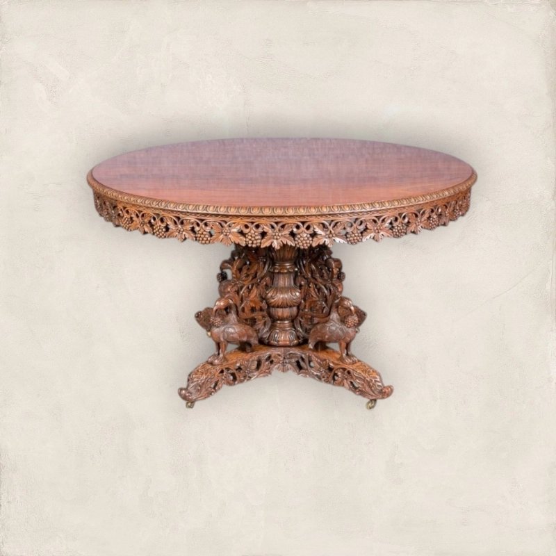 Classic Painted Dining Table 3167 Mulyoharjo Furniture Supplier Classic Painted Dining Table 3167 Mulyoharjo Furniture Supplier