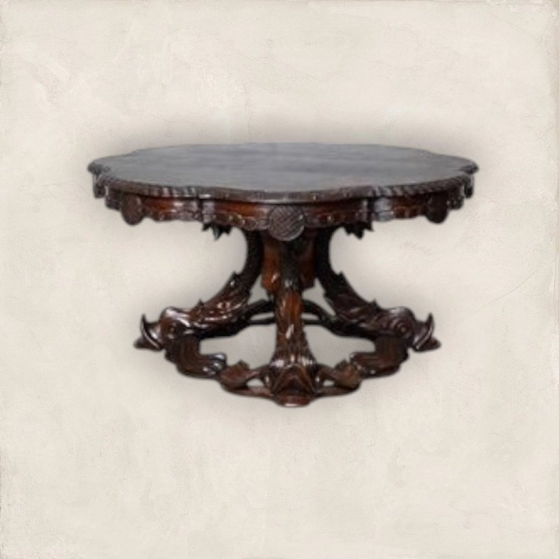 Century Painted Round Dining Table 3176 Mulyoharjo Furniture Supplier Century Painted Round Dining Table 3176 Mulyoharjo Furniture Supplier