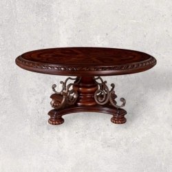 Classic Painted Round Table 3224 Mulyoharjo Furniture Supplier