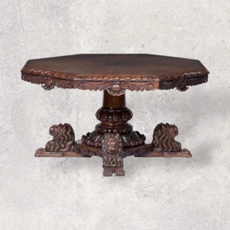 European Painted Round Table 3227 Mulyoharjo Furniture Supplier