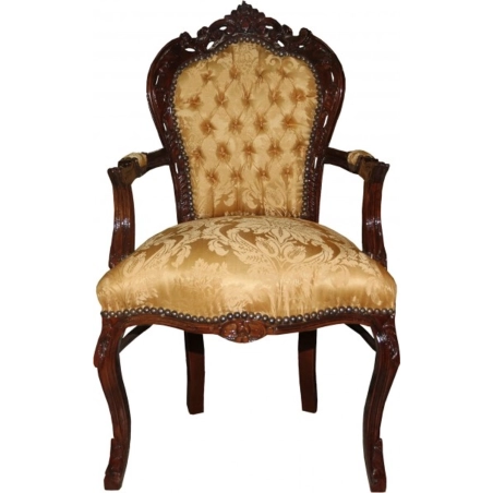 French Dining Chair Mahogany Wood Carved 320 for Kitchen and Dining Room - Mulyoharjo Furniture Supplier