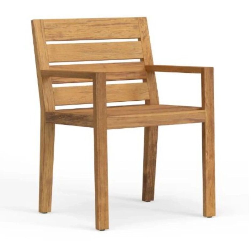 Charles Garden Teak Outdoor Arm Chair