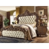 King - Classic luxury painted wooden bed Mulyoharjo Furniture Exporter