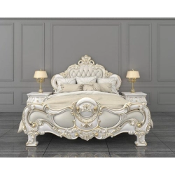 Super King - Classic carved bed Mulyoharjo Furniture Exporter