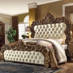 Double - Exclusive luxury carved bed for classic bedrooms Mulyoharjo Furniture Villa