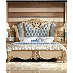 Double - Exclusive luxury carved bed for classic bedrooms Mulyoharjo Furniture Exporter