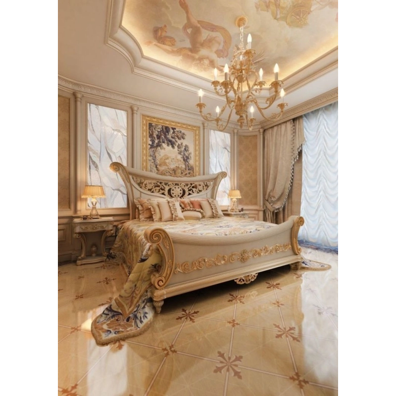 Super King - Intricately carved royal wooden bed in classic style Mulyoharjo Furniture Hotel Super King - Intricately carved royal wooden bed in classic style Mulyoharjo Furniture Hotel
