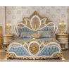 Queen - Intricately carved royal wooden bed in classic style Mulyoharjo Furniture White-Label