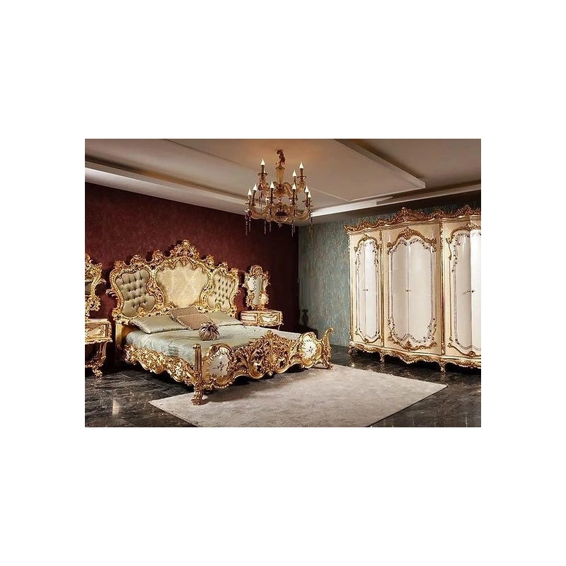 Double - Classic carved furniture painted bed Mulyoharjo Furniture Vila Double - Classic carved furniture painted bed Mulyoharjo Furniture Vila