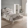 Queen - Painted carved bed classic style Mulyoharjo Furniture Exporter