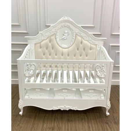 French Classic Luxury Baby Crib Mulyoharjo Furniture Wholesaler