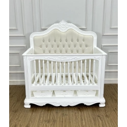 French Classic Luxury Baby Crib Mulyoharjo Furniture White-Labeled