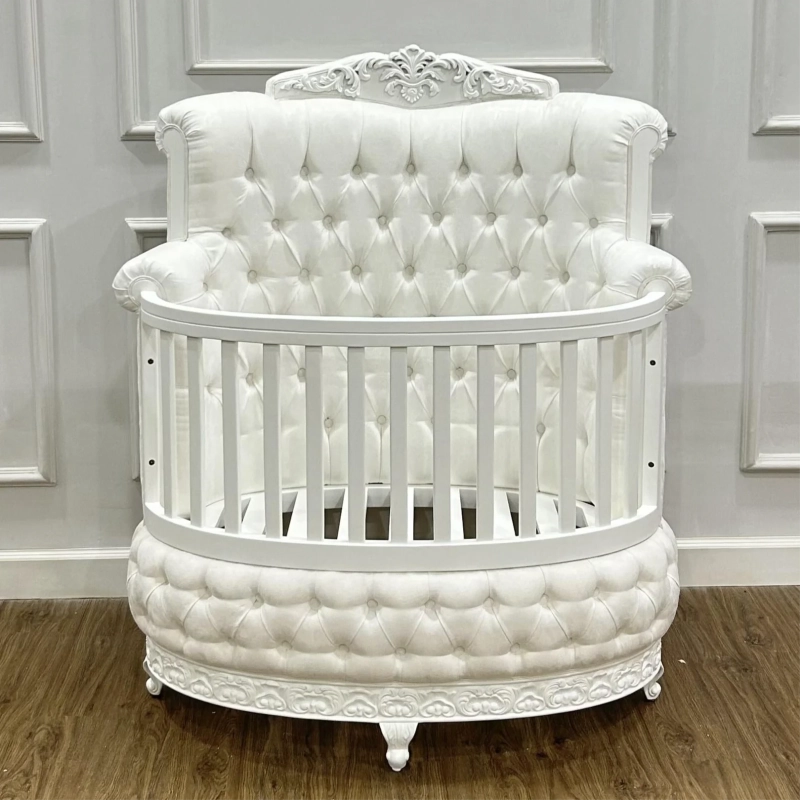 French Classic Luxury Baby Crib Mulyoharjo Furniture Export French Classic Luxury Baby Crib Mulyoharjo Furniture Export