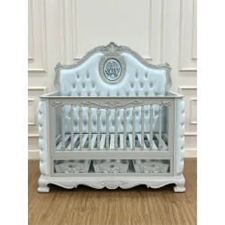 French Classic Luxury Baby Crib Mulyoharjo Furniture White-Labeled