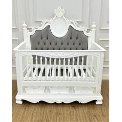 French Classic Luxury Baby Crib Mulyoharjo Furniture Supplier