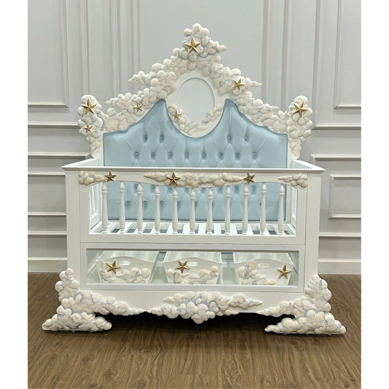 French Classic Luxury Baby Crib Mulyoharjo Furniture Wholesaler French Classic Luxury Baby Crib Mulyoharjo Furniture Wholesaler