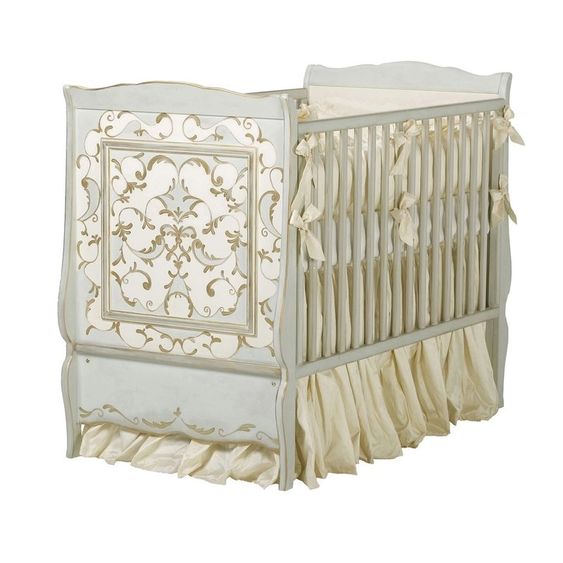 French Classic Luxury Baby Crib Mulyoharjo Furniture White-Labeled