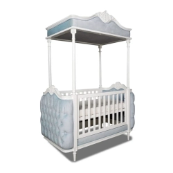 French Classic Luxury Baby Crib Mulyoharjo Furniture Wholesale