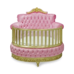 French Classic Luxury Baby Crib Mulyoharjo Furniture Wholesaler