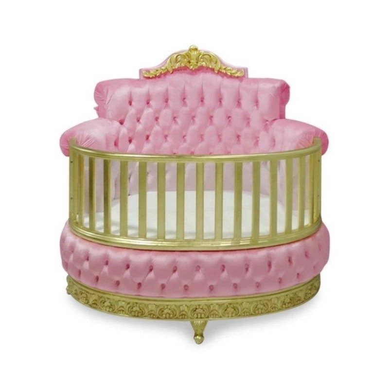 French Classic Luxury Baby Crib Mulyoharjo Furniture Wholesaler