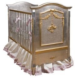 French Classic Luxury Baby Crib Mulyoharjo Furniture White-Labeled