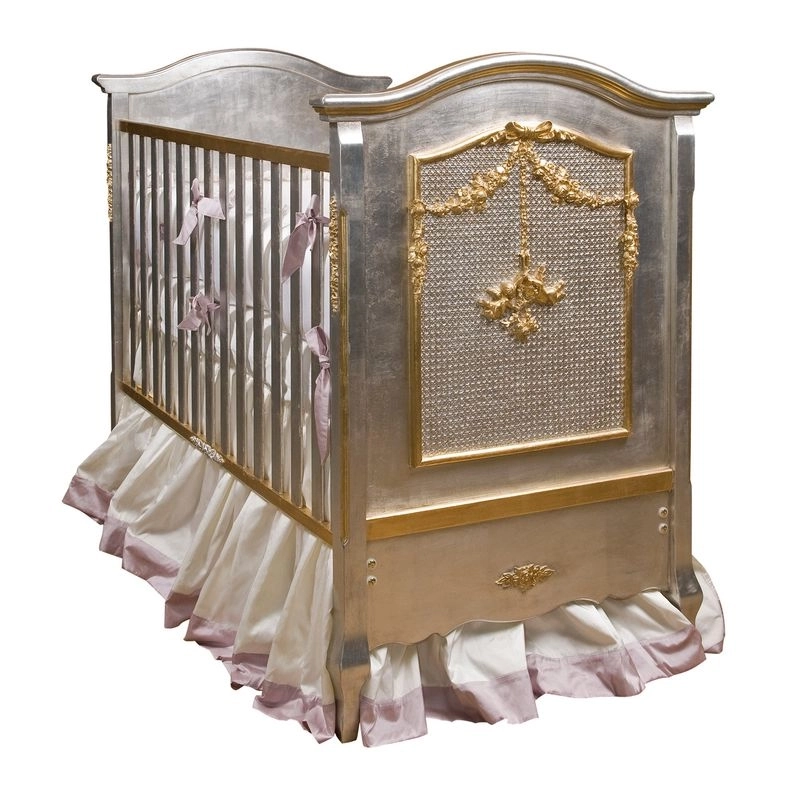 French Classic Luxury Baby Crib Mulyoharjo Furniture White-Labeled