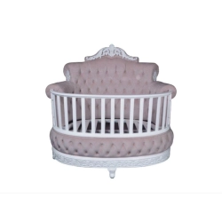 French Classic Luxury Baby Crib Mulyoharjo Furniture Wholesale