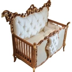 French Classic Luxury Baby Crib Mulyoharjo Furniture White-Label