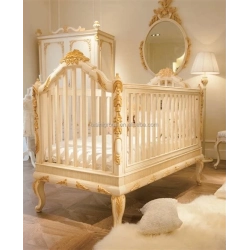 French Classic Luxury Baby Crib Mulyoharjo Furniture Indonesia