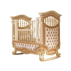 French Classic Luxury Baby Crib Mulyoharjo Furniture Exporter