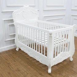 French Classic Luxury Baby Crib Mulyoharjo Furniture Supplier