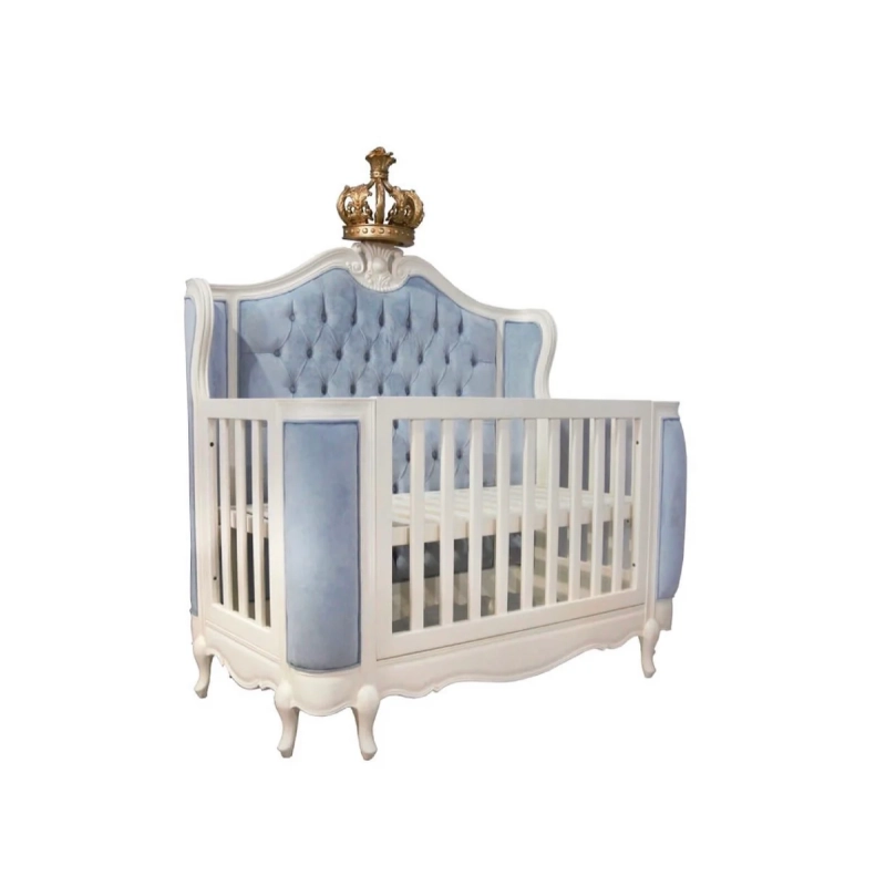 French Classic Luxury Baby Crib Mulyoharjo Furniture Wholesaler