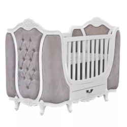 French Classic Luxury Baby Crib Mulyoharjo Furniture Supplier