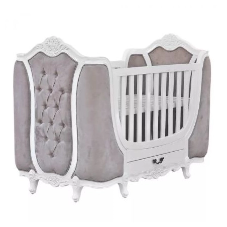 French Classic Luxury Baby Crib Mulyoharjo Furniture Supplier