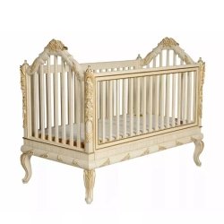 French Classic Luxury Baby Crib Mulyoharjo Furniture White-Label