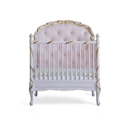 French Classic Luxury Baby Crib Mulyoharjo Furniture White-Labeled