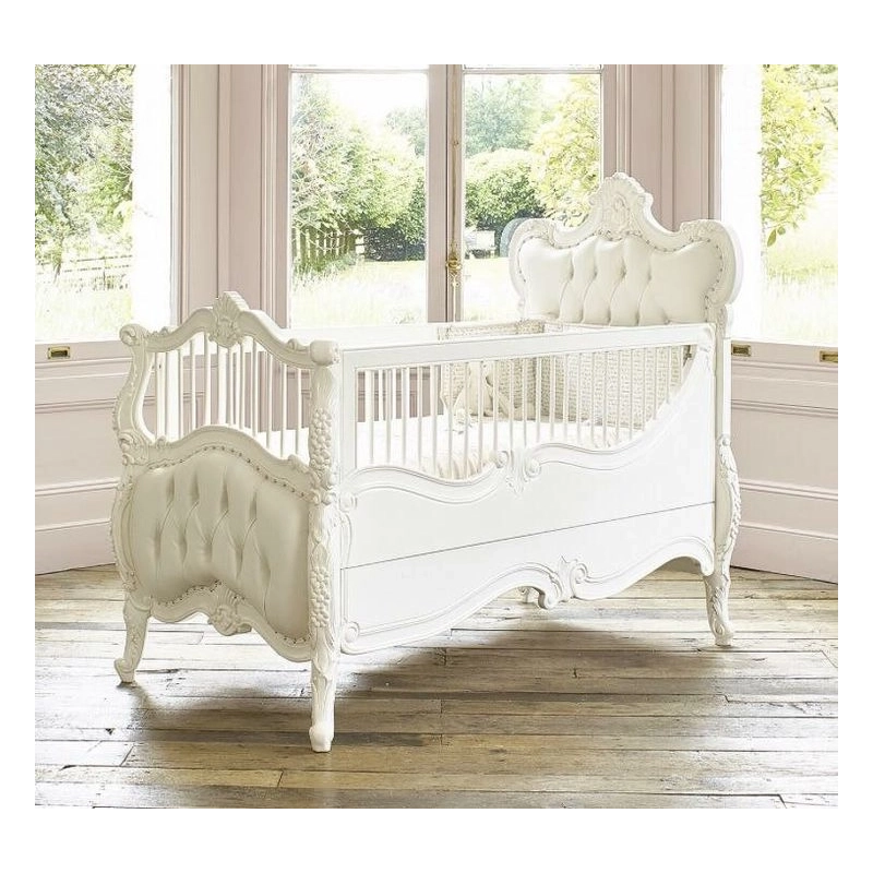 French Classic Luxury Baby Crib Mulyoharjo Furniture Wholesaler