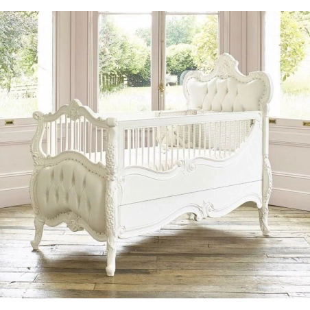 French Classic Luxury Baby Crib Mulyoharjo Furniture Wholesaler