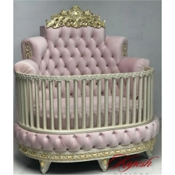 French Classic Luxury Baby Crib Mulyoharjo Furniture Wholesale