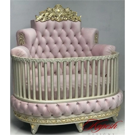 French Classic Luxury Baby Crib Mulyoharjo Furniture Wholesale