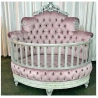 French Classic Luxury Baby Crib Mulyoharjo Furniture Export