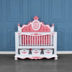 French Classic Luxury Baby Crib Mulyoharjo Furniture Export