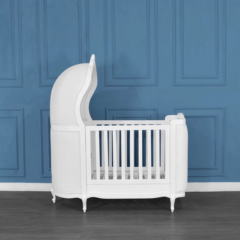 French Classic Luxury Baby Crib Mulyoharjo Furniture White-Labeled