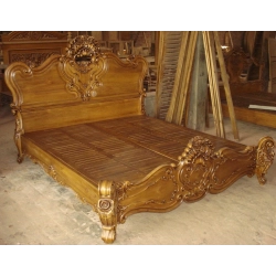 King - French-style classic bed for luxurious interiors Mulyoharjo Furniture Exporter