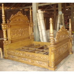 Double - Double classic bed Mulyoharjo Furniture Exporter