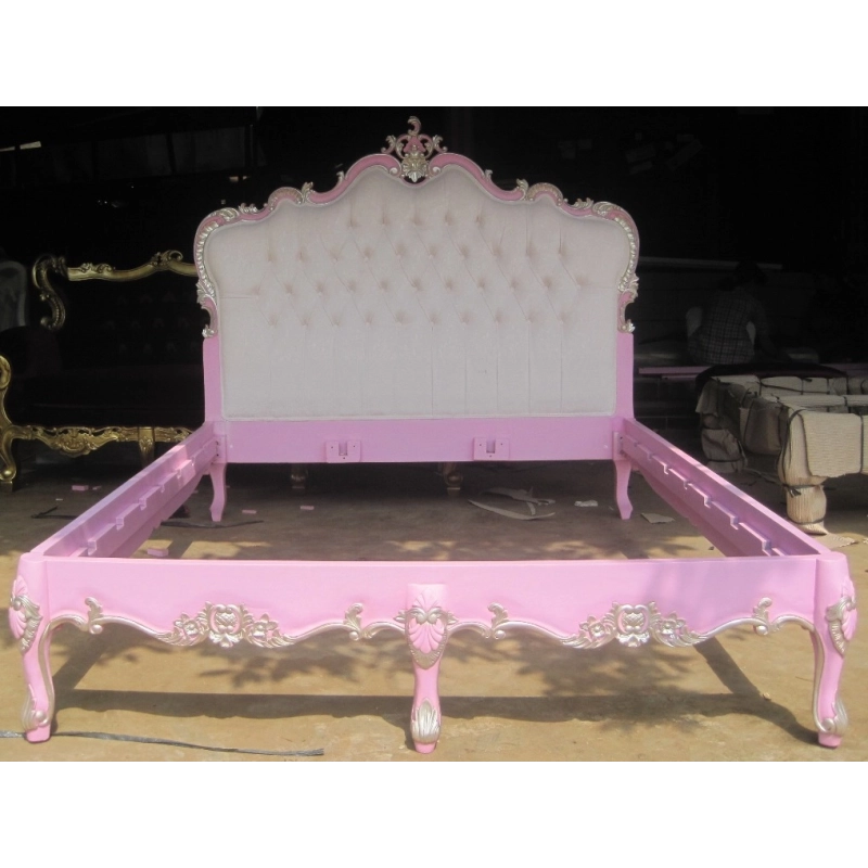 Double XL - Rococo classic bed Mulyoharjo Furniture Export