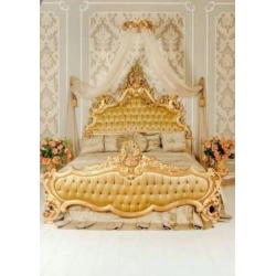 Mulyoharjo - Mahogany Wood Carved Bed Furniture White-Labeled