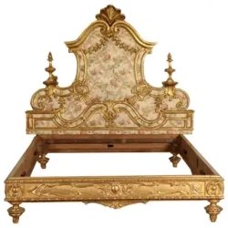 Mulyoharjo - Mahogany Wood Carved Bed Furniture White-Label