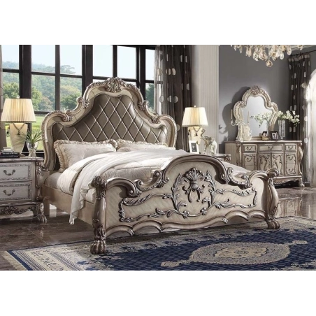 Mulyoharjo - Mahogany Wood Carved Bed Furniture Export